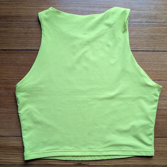 Neon Yellow Crop Top - Picture 5 of 5